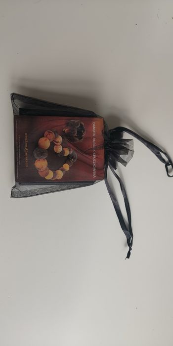 Spinki do mankietów, bursztynowe