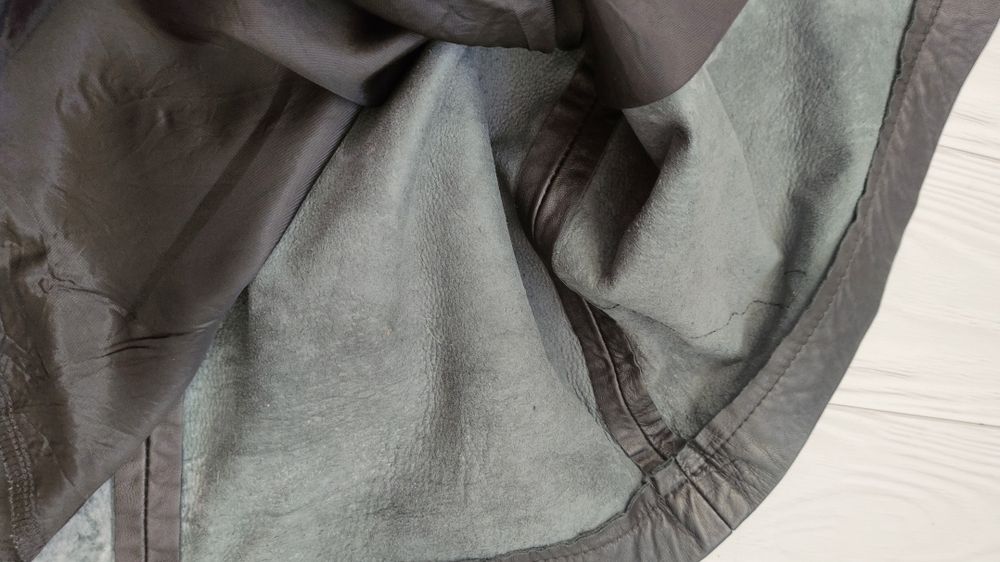 Шкіряна спідниця міді 100% шкіра