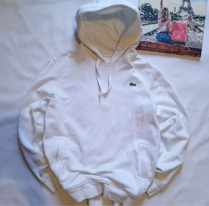 Lacoste худі біле оригінал