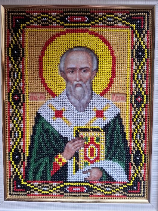 Икона бисером Рустик