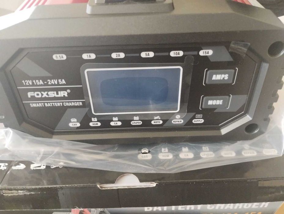 Зарядний пристрій FOXSUR FAC-150 12V/15A, 24V/5A, LiFePO4, AGM, GEL