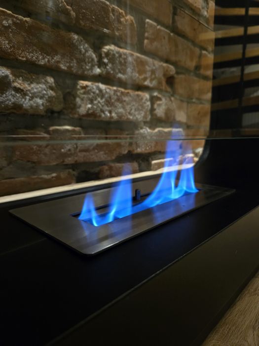 Biokominek wolnostojący 82cm l 6mm szkłol sprawne 100%