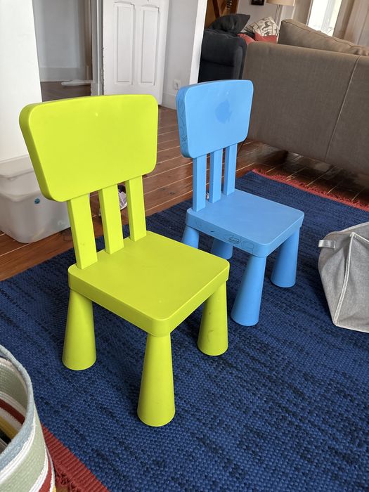 2 cadeiras crianca plastico (ikea)