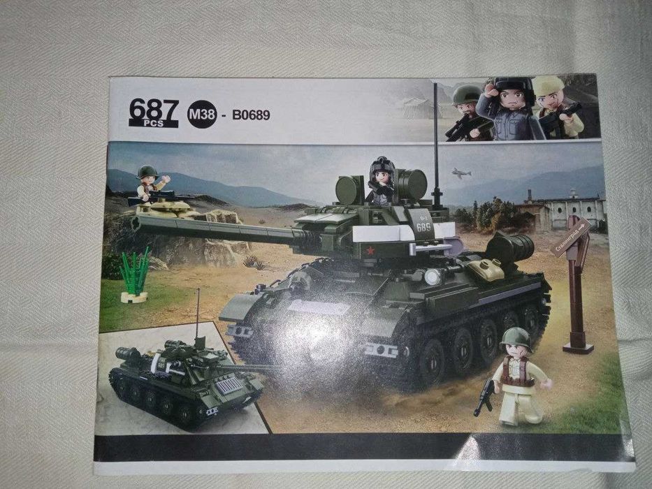 Лего Конструктор Sluban Army бойовий танк Т-34. Військова техніка ЛЕГО