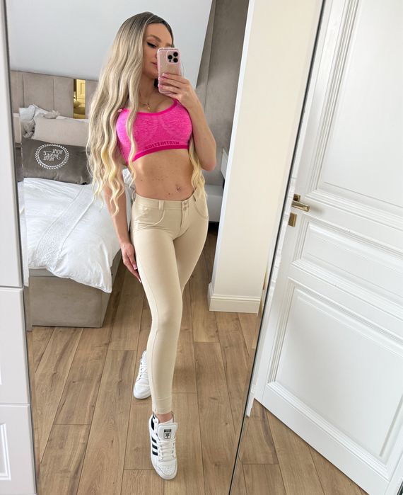 Spodnie Freddy WR UP efekt push up modelujące niski stan XS