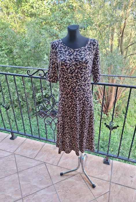 Sukienka midi 97 % wiskoza Next rozmiar L 40