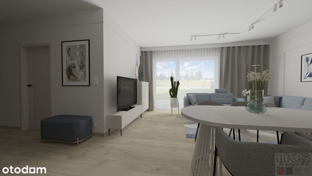Apartament Jarocin OGRÓD -tuż przy lesie, 67 m2, Z PROJEKTEM ARANŻACJI