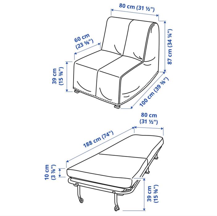 Poltrona-cama da Ikea