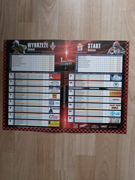 Program Żużlowe z 2010r.