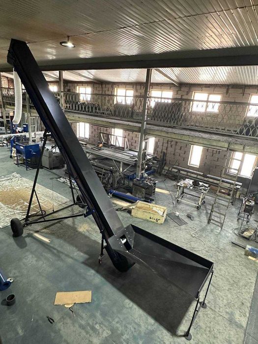 Ковшовий конвеєр під пілети, гранули, зернові, стрічковий транспортер