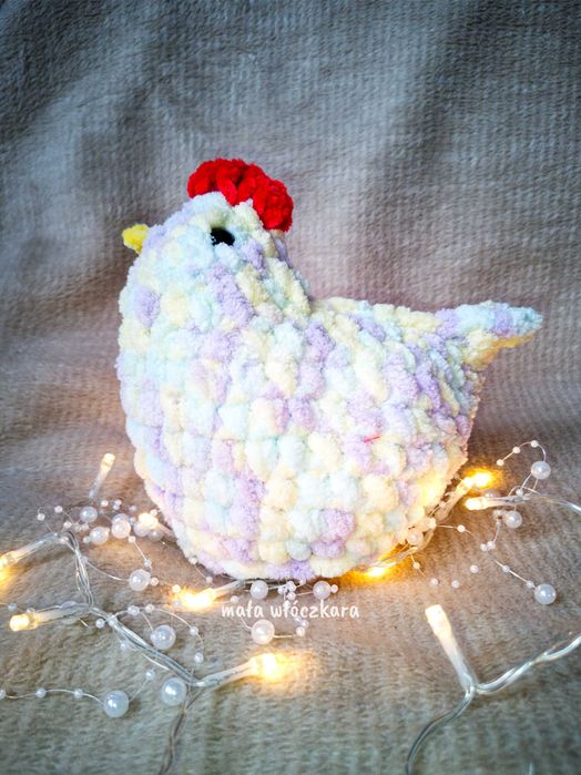Kolorowa kura pluszak