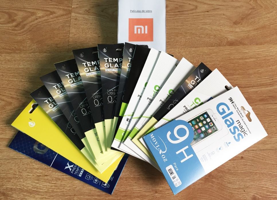 Película de vidro temperado para Xiaomi - TODOS OS MODELOS
