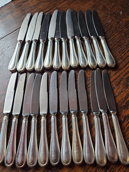 Набори ножів (24шт.),срібло 800*