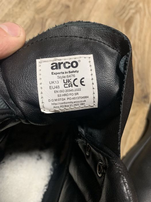 Захисні черевики   Arco S3 HRO FO SR (Англія)