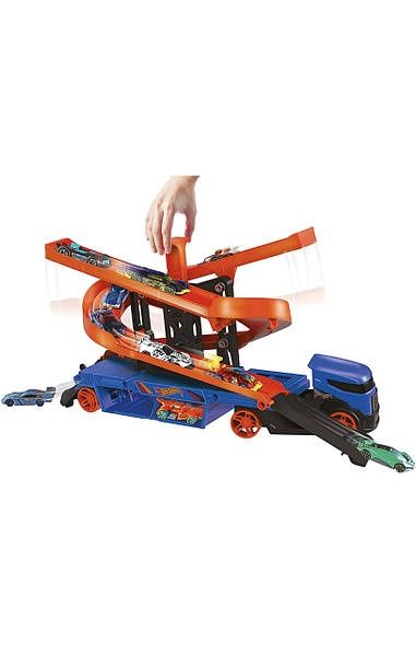 Трек, вантажівка-транспортер Hot Wheels City Крутий спуск