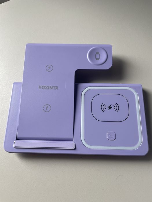 Nowa stacja ładująca 3w1 fioletowa yoxinta