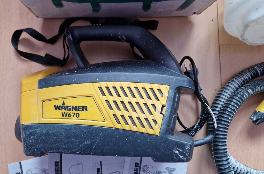Agregat malarski Wagner W 670 + osprzęt, instrukcje – sprawny