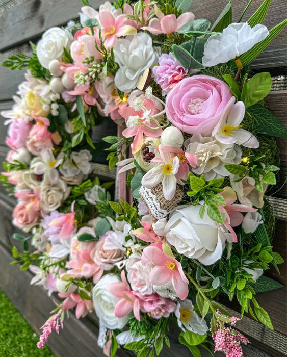 Wianek na drzwi ze światełkami 37cm. 062507