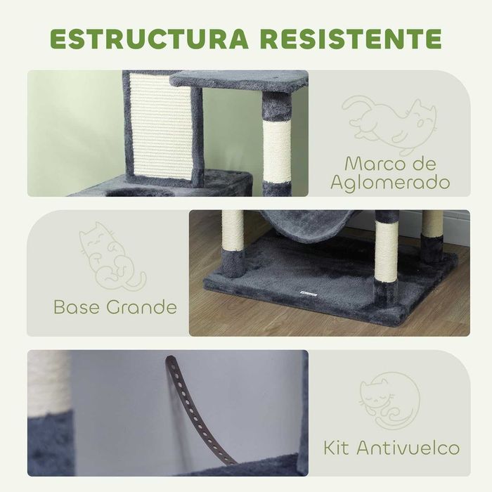 ENVIO GRÁTIS - Arranhador 60x50x206cm, Árvore, raspador para gatos
