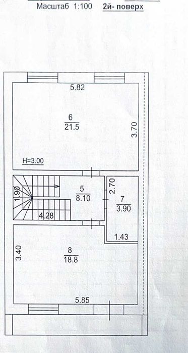 Таунхаус з Ремонтом Буча, вул. Вокзальна 74б Оф.2%