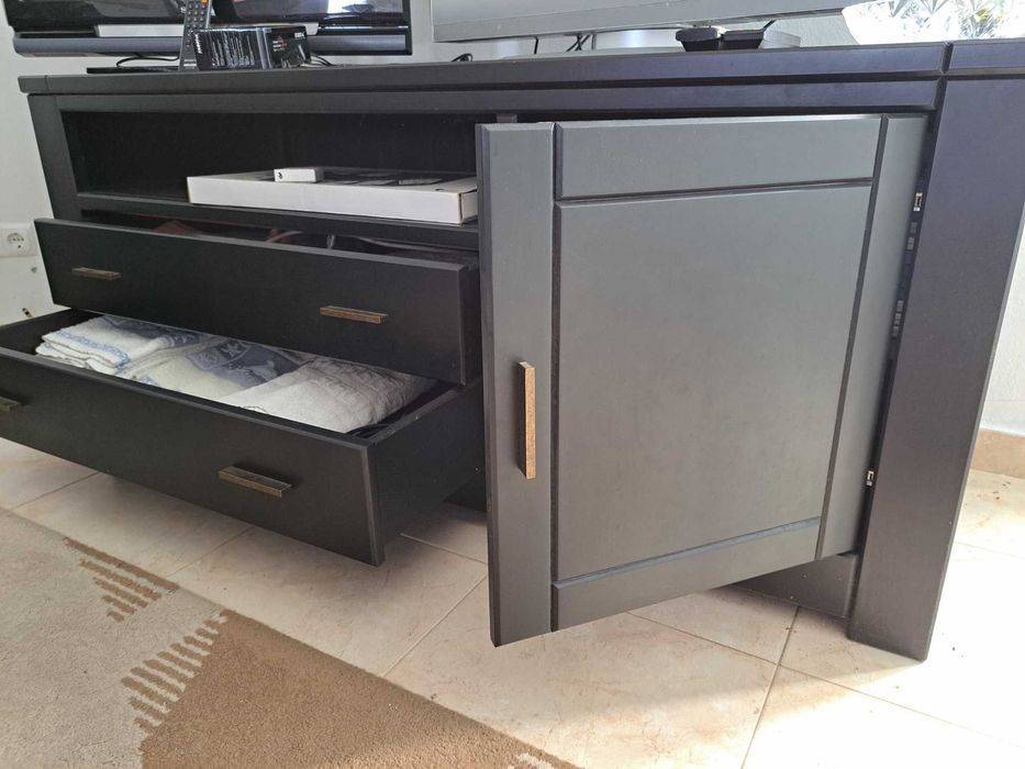 Armário sala, em madeira, castanho, para TV ou de apoio