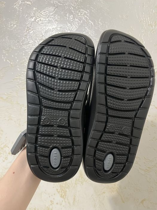 Уцінка crocs literide black крокси чорні лайтрайд 36
