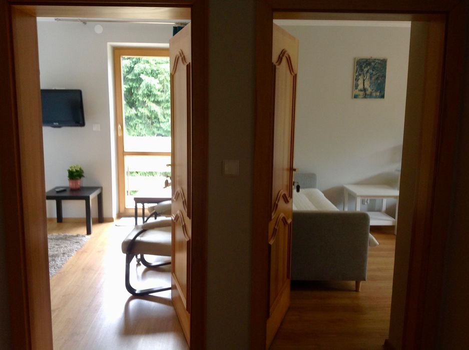 Nocleg Wisła – apartament 3-pokojowy z balkonem, centrum, kuchnia