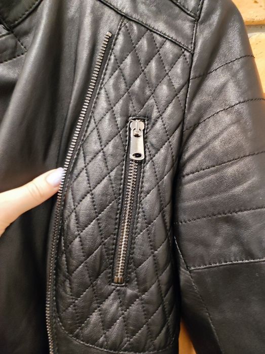 Шкіряна курта жіноча розмір S