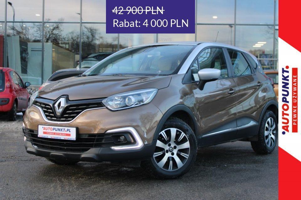 Renault Captur TCe 90 Winter Edition, 2017r. salon PL* 1wł.* Navi* Tempomat* Alufelgi