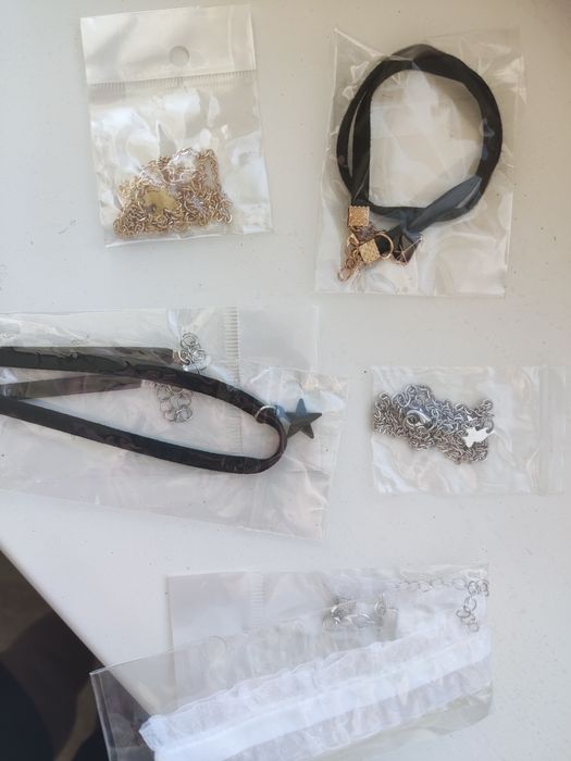 Чокери текстиль/метал