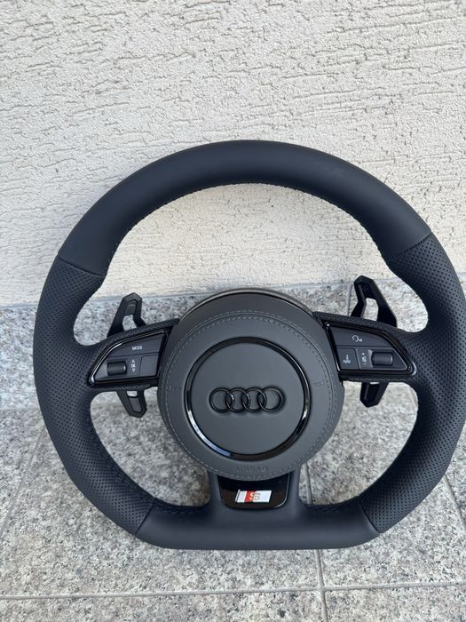 Kierownica Ścięta S-line A6 C7 A7 komplet poduszka a4 b8 A5 A3 8V