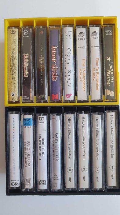 2 boxy+16 kaset magnetofonowych