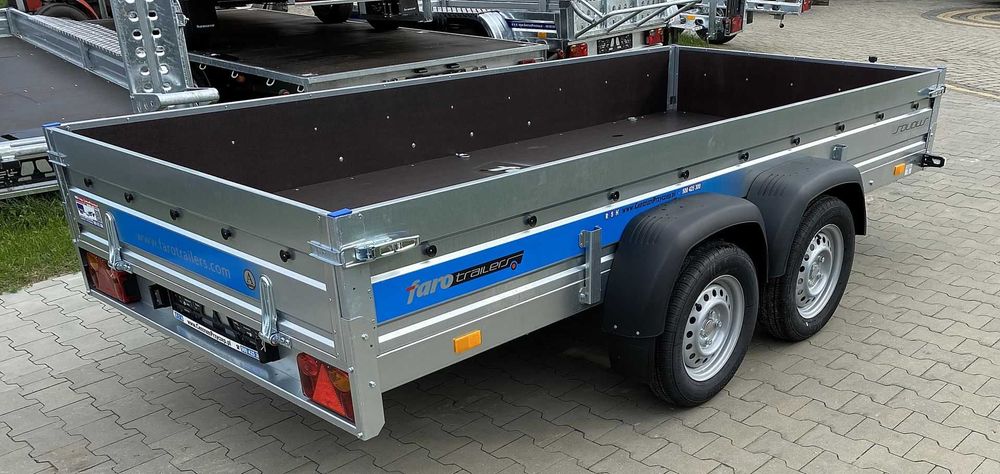 Przyczepka Samochodowa 330x150cm TANDEM BURTY WZMOCNIONE SKLEJKĄ