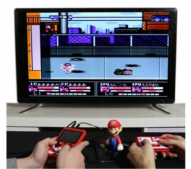 MINI KONSOLA RETRO 400 gier gra telewizyjna + PAD dla drugiego gracza
