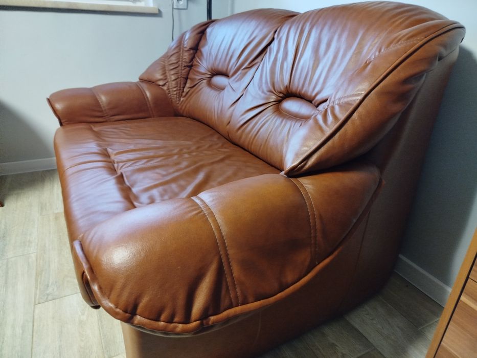 Piękny kpl.z naturalnej skóry