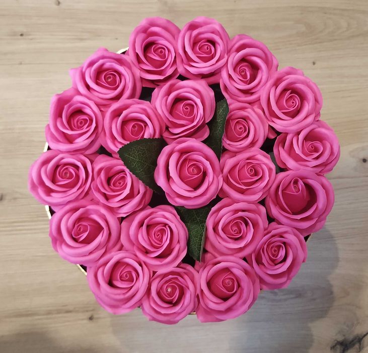 Caixa de flores de sabão
