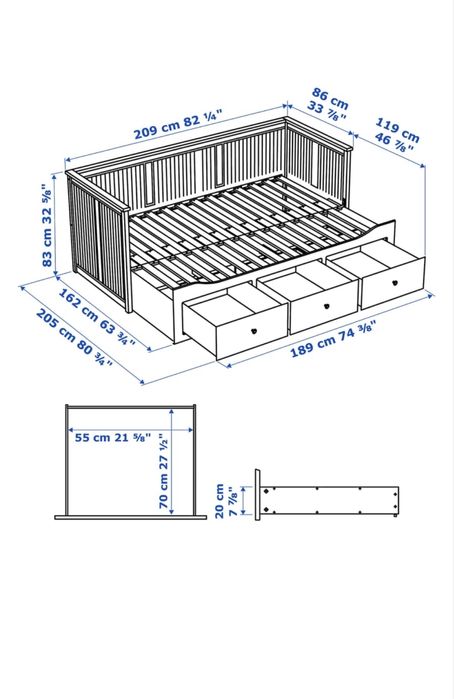 Łóżko Ikea Hemnes