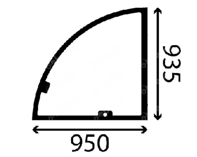 Genie: GTH 3512 SX, GTH 4010 SX szyba drzwi góra  nr 553