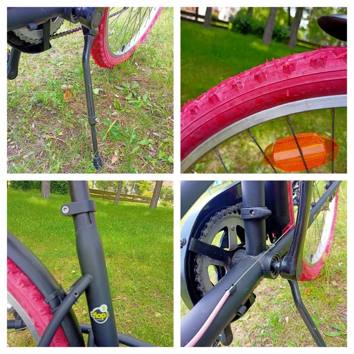 NOWY damski rower miejski B-TWIN ELOPS 3, koła 26", rama 18", 2w1.