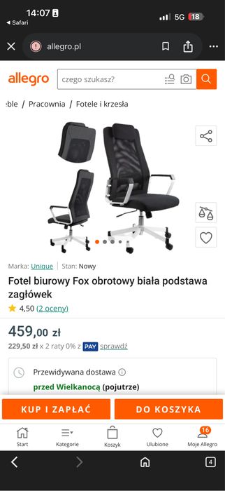 Fotele biurowe 40 szt okazja