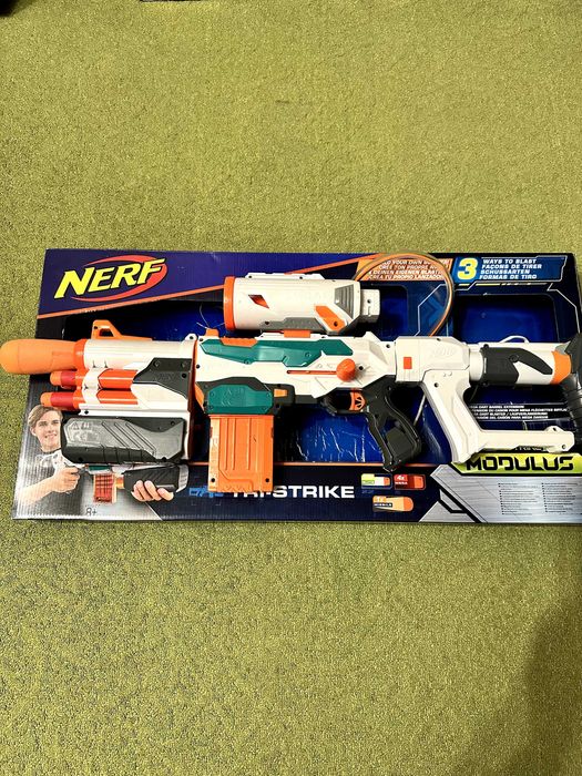 Бластер Нерф Модулус Три-Страйк Nerf Modulus Tri-Strike Blaster Hasbro
