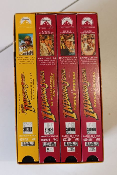 VHS coleção Indiana Jones