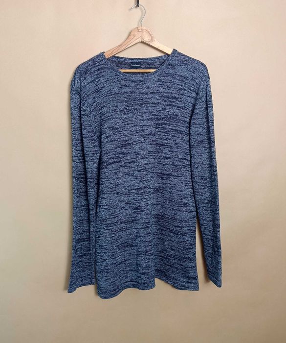 bruno banani sweter męski m szary premium casual elegancki ciepły M