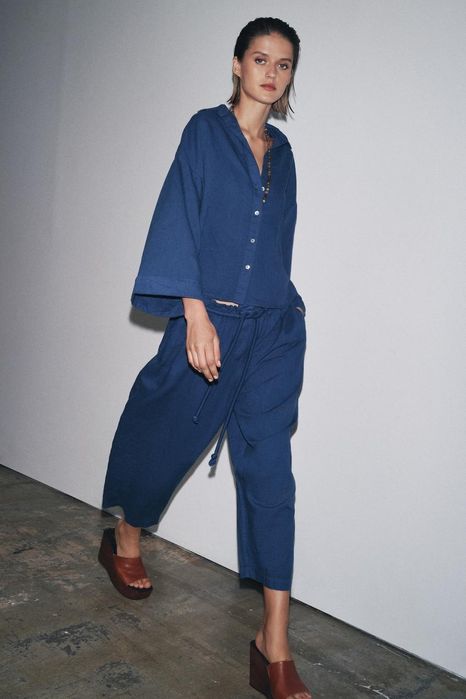 Zara nowe spodnie z lnu L