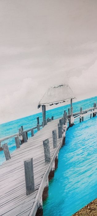 Quadro decorativo em vidro