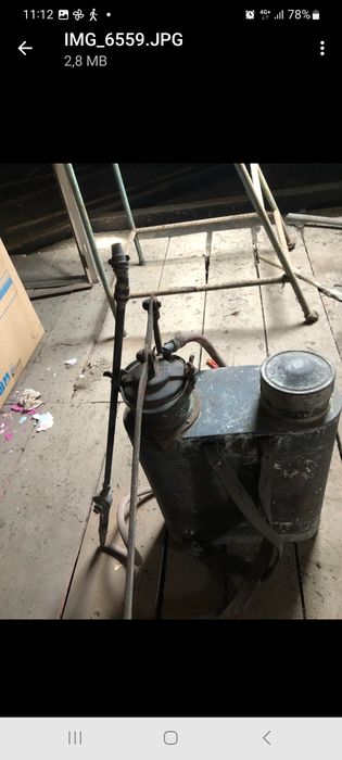 Máquina de sulfatar em cobre, muito antiga
