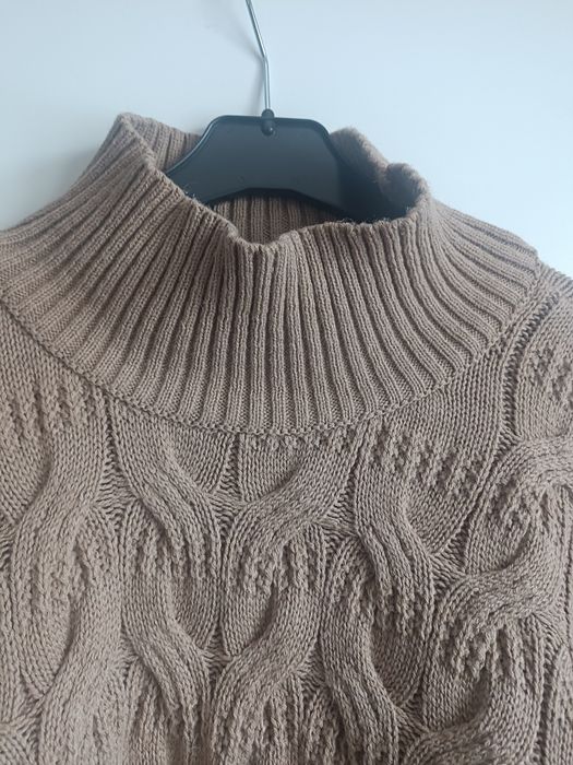 Brązowy jasny półgolf shein