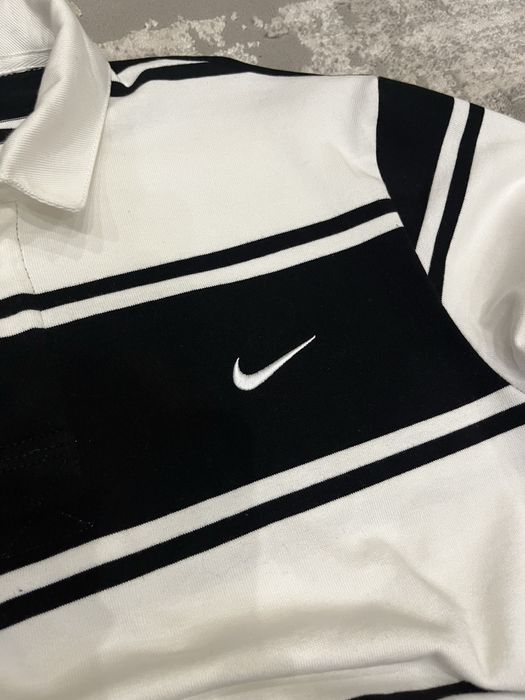 supreme®/nike® stripe rugby 黒　XL Supreme Nike Stripe Rugby Black Men's - SS25 - US
