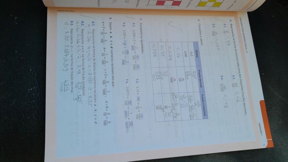 Novo Espaço Matemática 8.° ano Caderno Prático