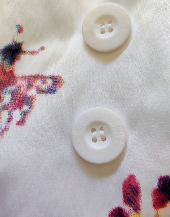 Cascão, Gabardina branca, Desigual, 34